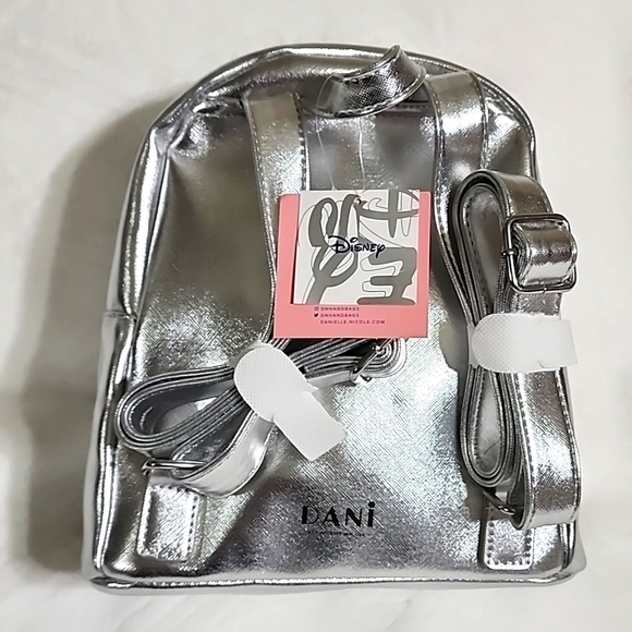Disney Silver Dani Nicole Minnie Mouse Mini Backpack - Picture 4 of 13